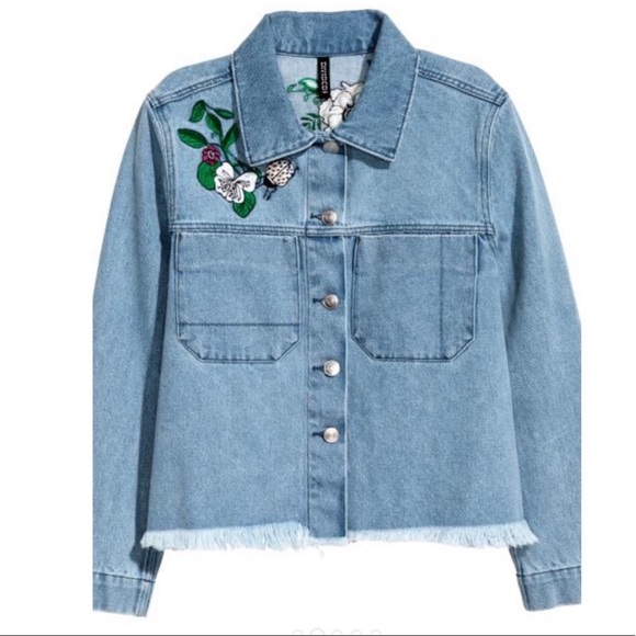 H&M Loves Coachella Embroidered Denim Jacket - Picture 3 of 7